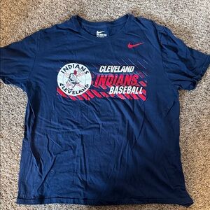Nike Navy Blue Cleveland Indians Tee